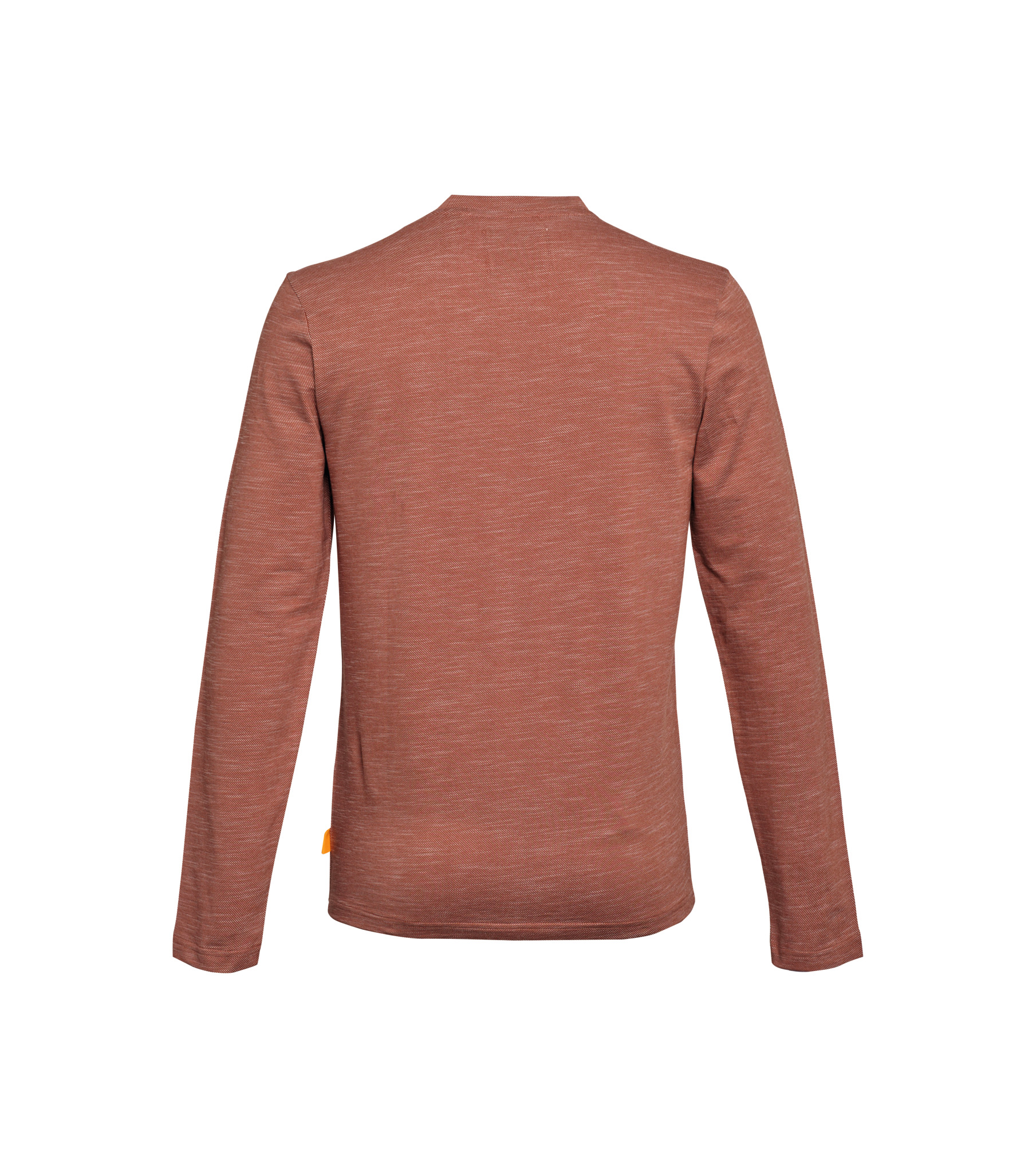 Maglia a maniche lunghe HENLEY, arancio