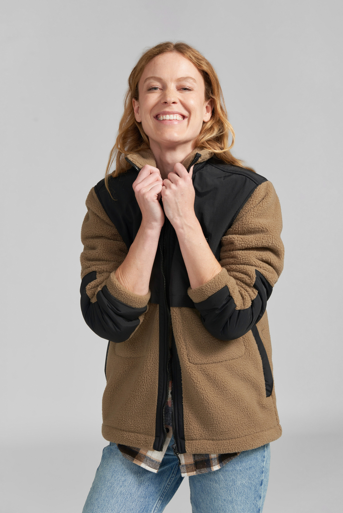Giacca SHERPA BROWN