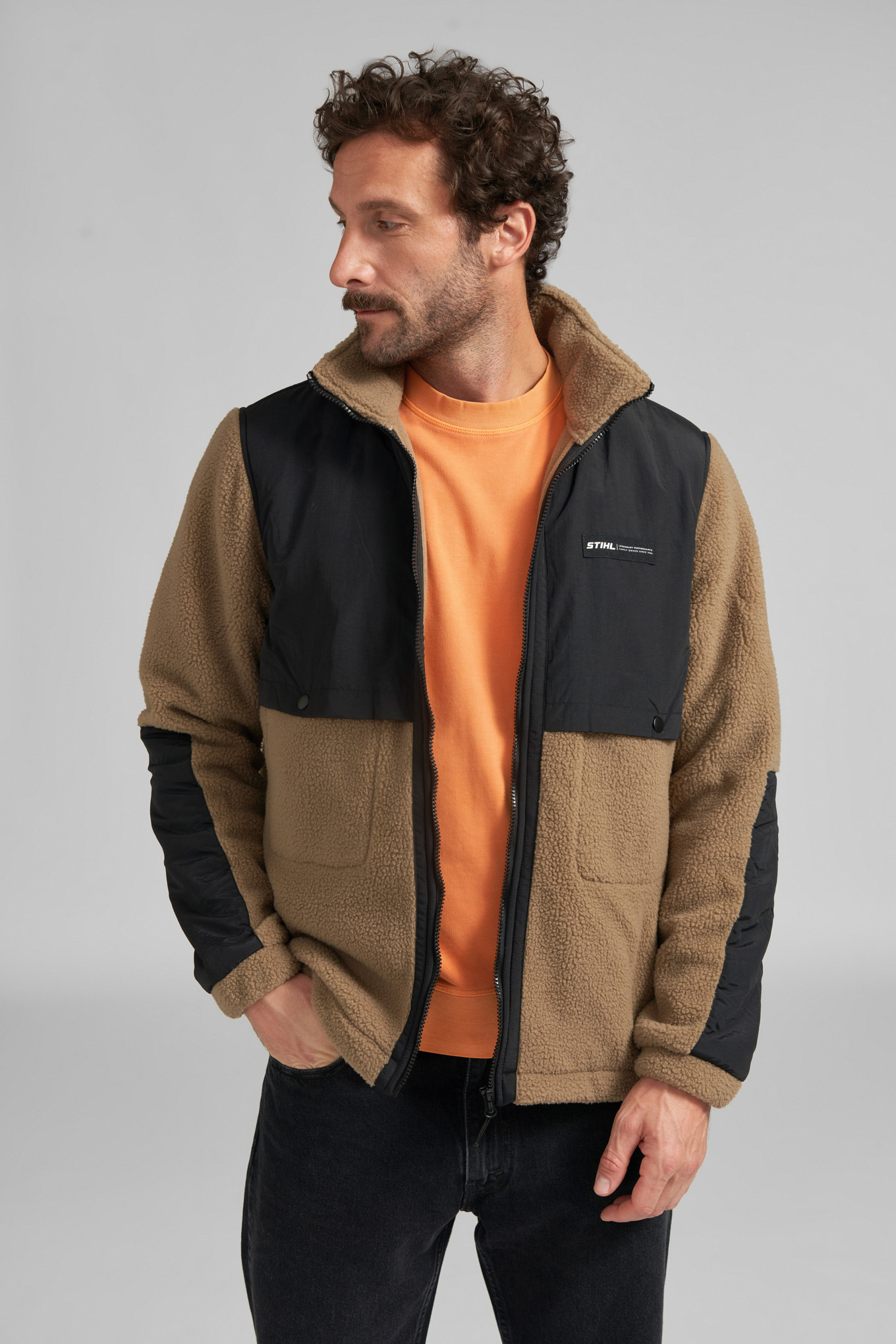 Giacca SHERPA BROWN