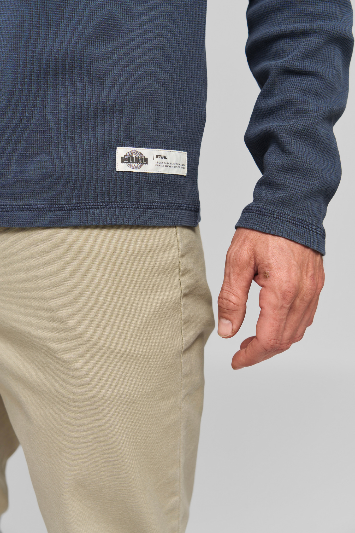 Maglia a maniche lunghe HENLEY WAFFLE