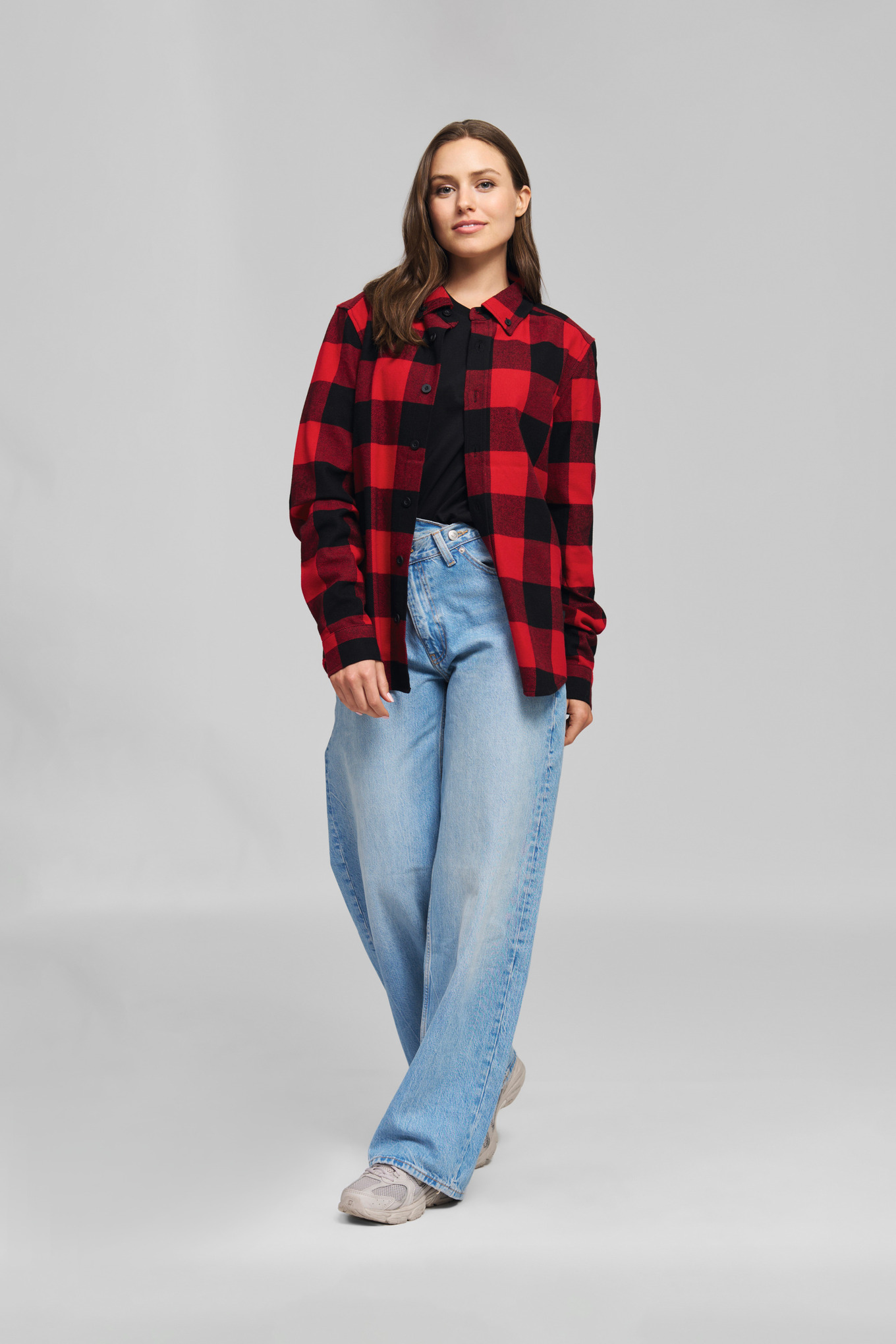 Shirt PLAID RED BLACK