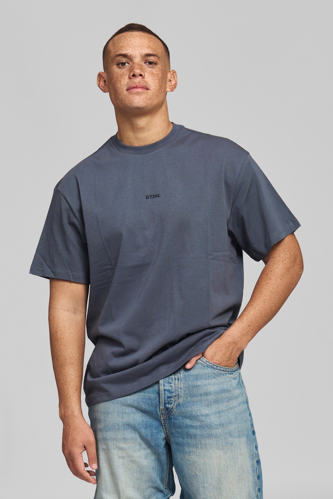 T-shirt LOGO CHEST BLUE