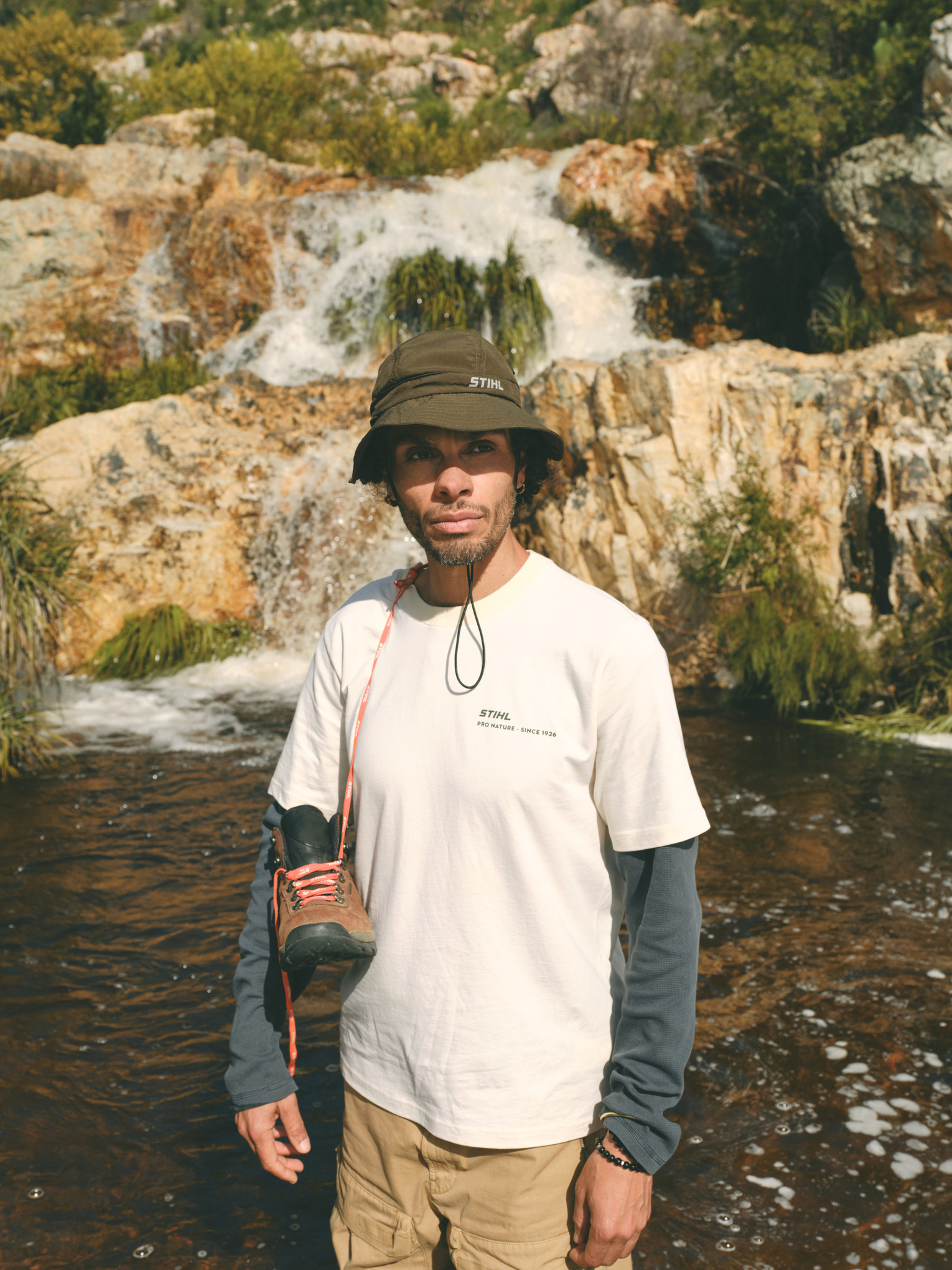 Maglia a maniche lunghe HENLEY WAFFLE