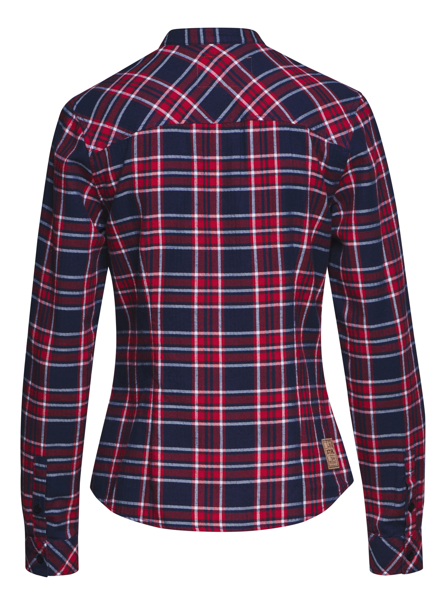 Flanellbluse rot/blau