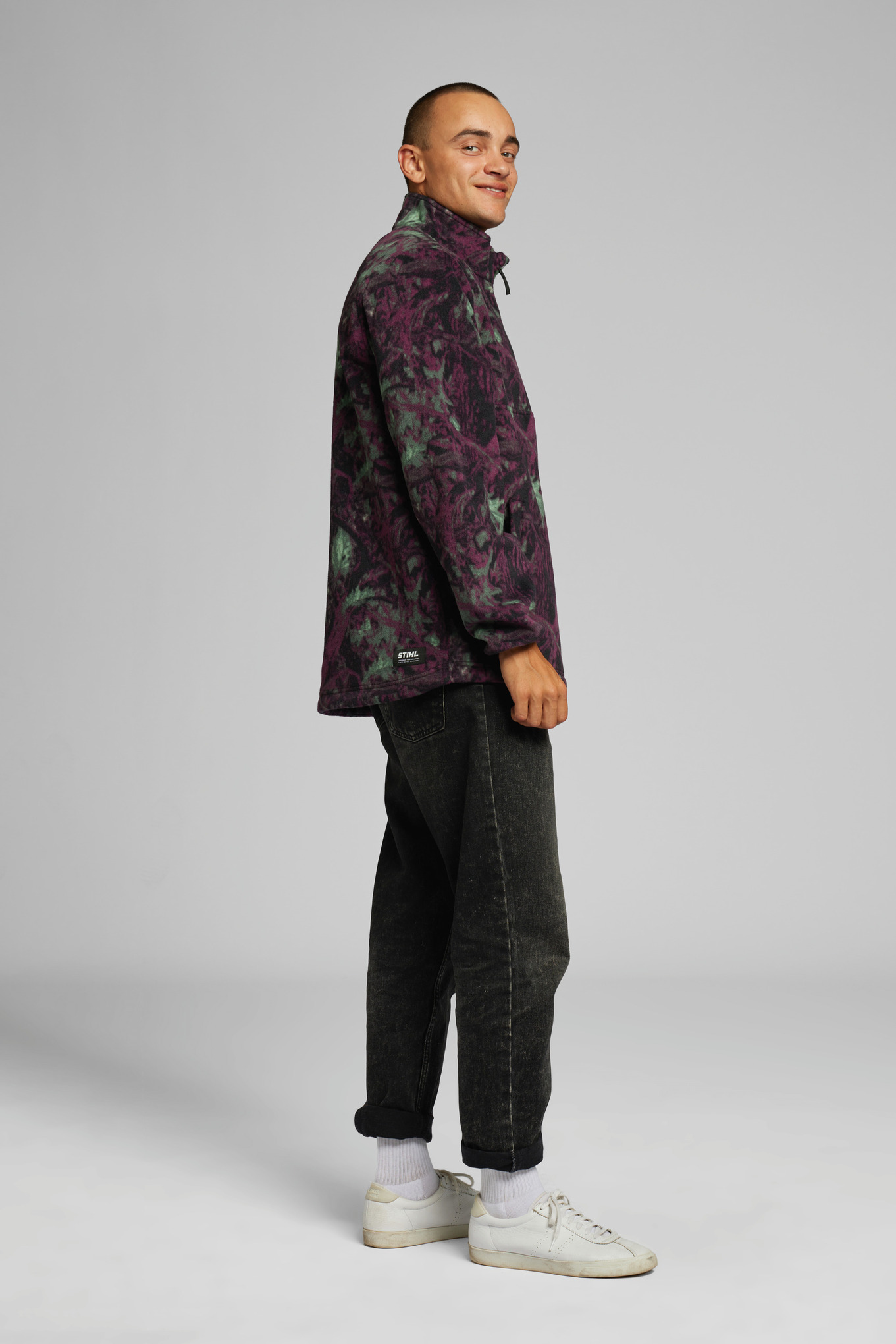 Pullover in pile TROYER CAMOU
