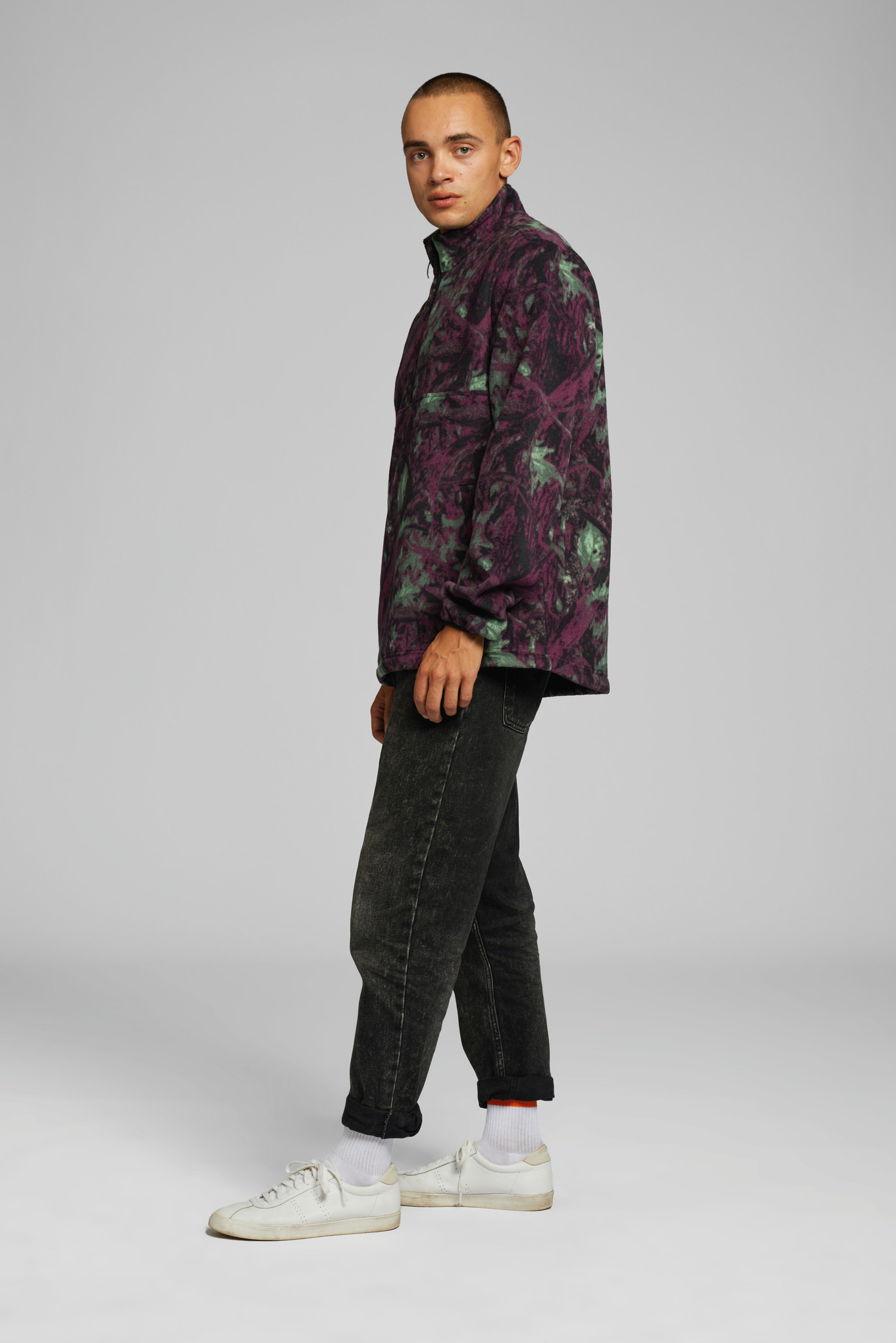 Pullover in pile TROYER CAMOU