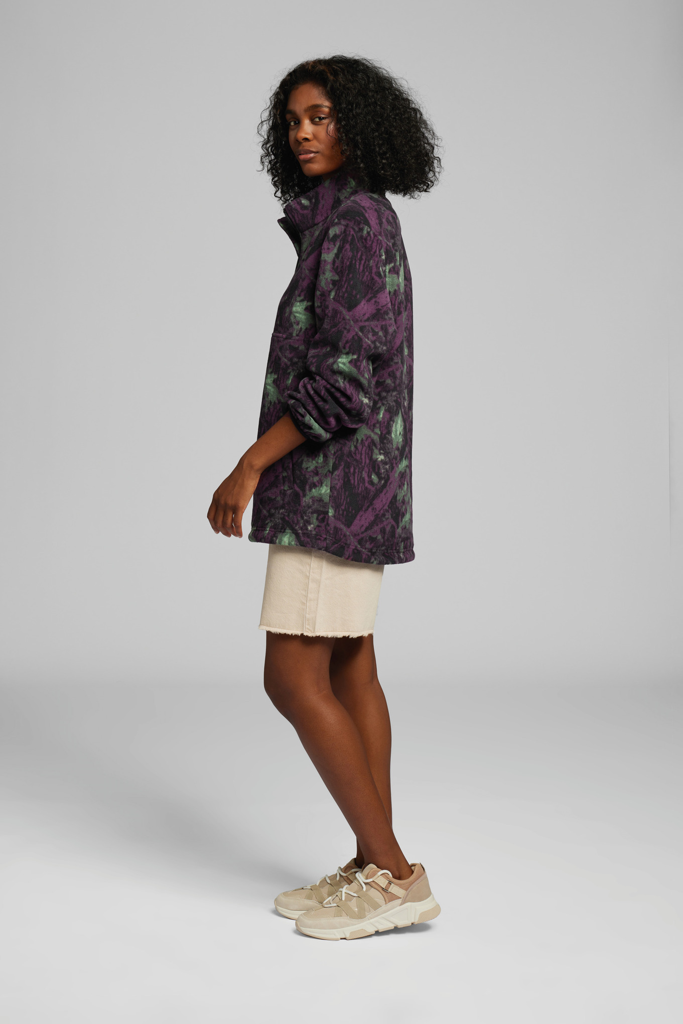 Pullover in pile TROYER CAMOU