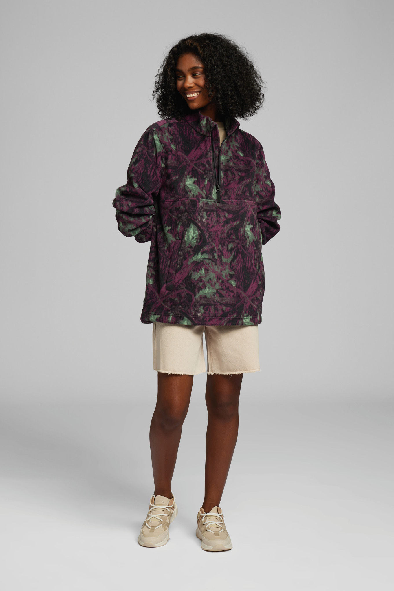 Pullover in pile TROYER CAMOU