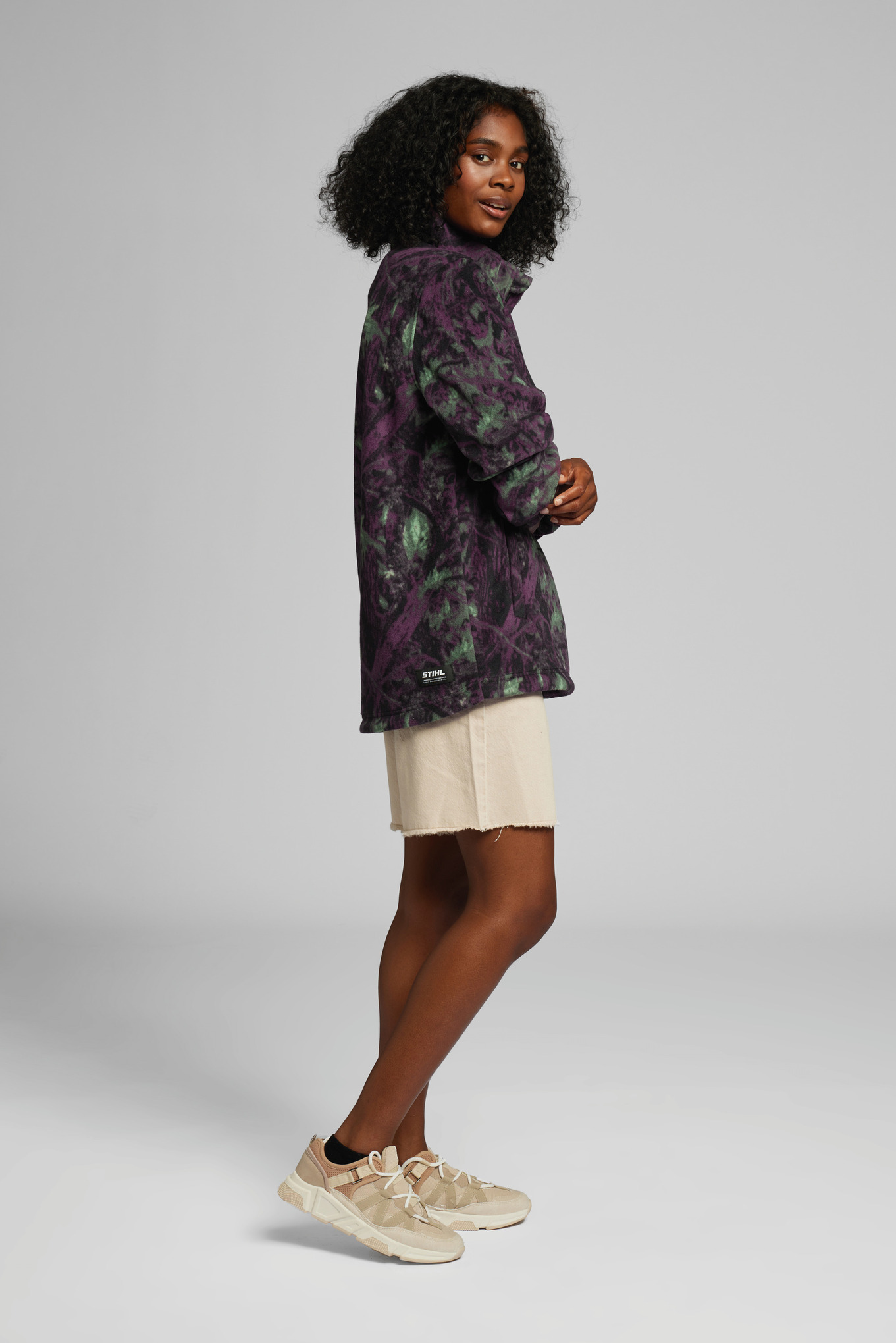 Pullover in pile TROYER CAMOU