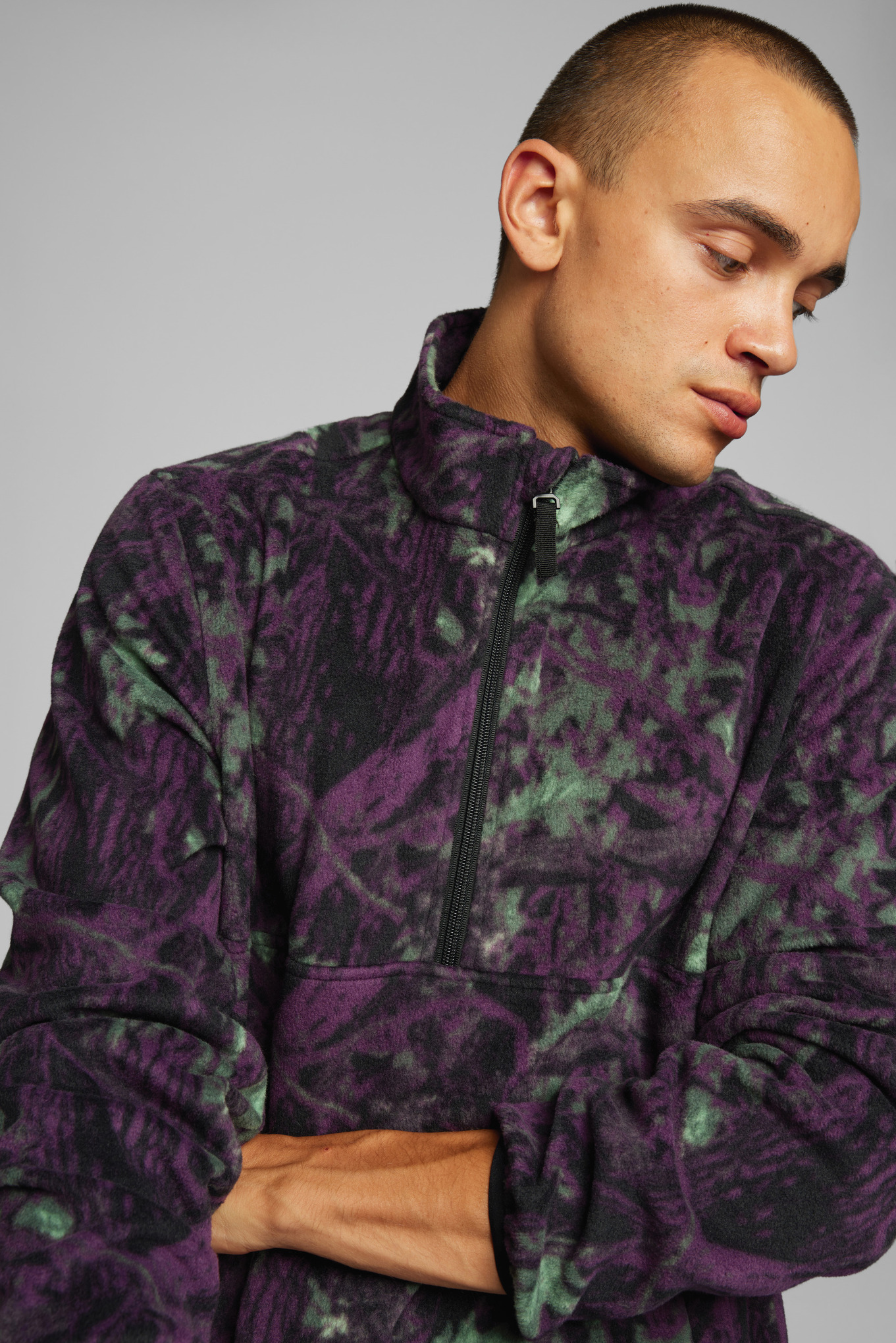 Pullover in pile TROYER CAMOU