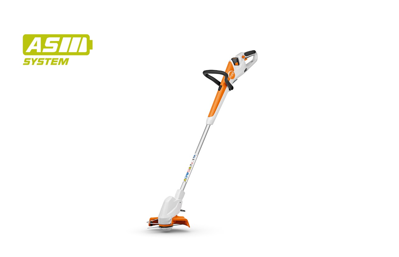 Immagine del decespugliatore a batteria STIHL FSA 30, icona della batteria in alto a sinistra per il sistema STIHL AS
